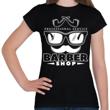 PRINTFASHION Barbershop 5 - Női póló - Fekete női póló