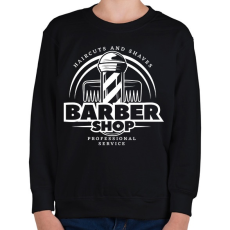 PRINTFASHION Barbershop 6 - Gyerek pulóver - Fekete