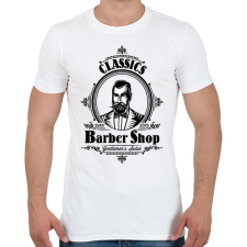 PRINTFASHION barbershopstyle - Férfi póló - Fehér férfi póló