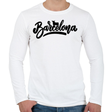 PRINTFASHION Barcelona 1 - Férfi hosszú ujjú póló - Fehér férfi póló
