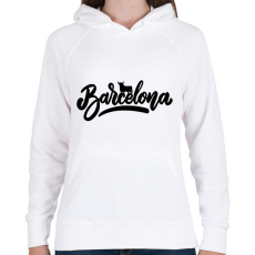 PRINTFASHION Barcelona 1 - Női kapucnis pulóver - Fehér