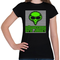 PRINTFASHION bármikor UFO jöhet - Női póló - Fekete