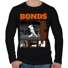 PRINTFASHION Barry Bonds - baseball - Férfi hosszú ujjú póló - Fekete férfi póló