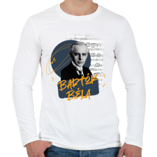 PRINTFASHION Bartók Béla - Férfi hosszú ujjú póló - Fehér férfi póló