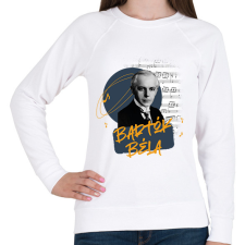 PRINTFASHION Bartók Béla - Női pulóver - Fehér női pulóver, kardigán