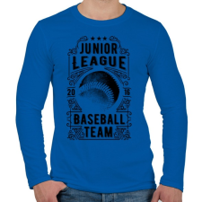 PRINTFASHION Baseball csapat  - Férfi hosszú ujjú póló - Királykék férfi póló