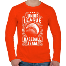 PRINTFASHION Baseball csapat - Férfi hosszú ujjú póló - Narancs férfi póló