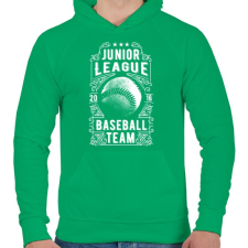 PRINTFASHION Baseball csapat - Férfi kapucnis pulóver - Zöld férfi pulóver, kardigán