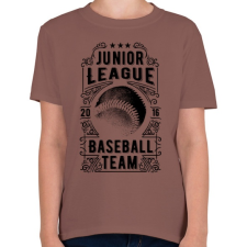 PRINTFASHION Baseball csapat  - Gyerek póló - Mogyoróbarna gyerek póló