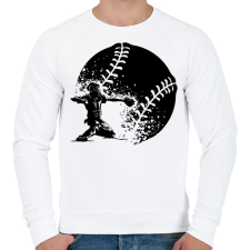 PRINTFASHION Baseball dobás - Férfi pulóver - Fehér férfi pulóver, kardigán