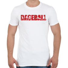 PRINTFASHION Baseball - Férfi póló - Fehér férfi póló