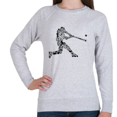 PRINTFASHION Baseball játékos - Női pulóver - Sport szürke