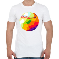 PRINTFASHION Baseball-labda - Férfi póló - Fehér