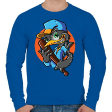 PRINTFASHION Baseball madár - Férfi pulóver - Királykék férfi pulóver, kardigán