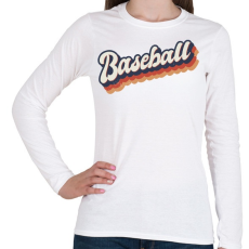 PRINTFASHION Baseball - Női hosszú ujjú póló - Fehér