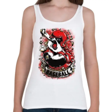 PRINTFASHION Baseball panda - Női atléta - Fehér