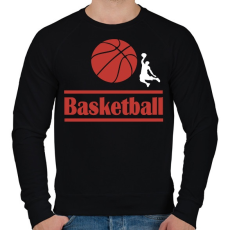 PRINTFASHION Basketball  - Férfi pulóver - Fekete