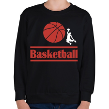PRINTFASHION Basketball  - Gyerek pulóver - Fekete gyerek pulóver, kardigán