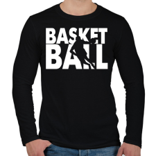 PRINTFASHION Basketball - Kosárlabda - Férfi hosszú ujjú póló - Fekete férfi póló