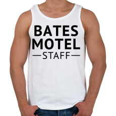 PRINTFASHION Bates Motel Staff - Férfi atléta - Fehér