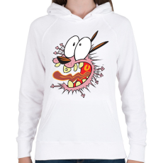 PRINTFASHION Bátor a gyáva kutya - Női kapucnis pulóver - Fehér