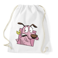 PRINTFASHION Bátor,a gyáva kutya - Sportzsák, Tornazsák - Fehér tornazsák