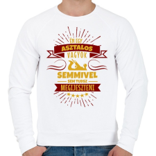 PRINTFASHION Bátor asztalos - Férfi pulóver - Fehér férfi pulóver, kardigán