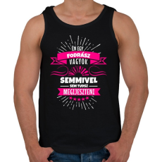 PRINTFASHION Bátor fodrász - Férfi atléta - Fekete