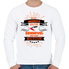 PRINTFASHION Bátor hegesztő - Férfi pulóver - Fehér