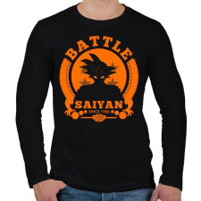 PRINTFASHION battle saiyan - Férfi hosszú ujjú póló - Fekete férfi póló