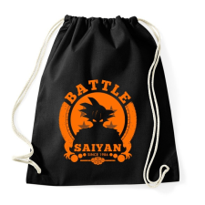 PRINTFASHION battle saiyan - Sportzsák, Tornazsák - Fekete tornazsák
