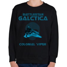PRINTFASHION BATTLESTARGALACTICA-VIPER - Gyerek pulóver - Fekete gyerek pulóver, kardigán