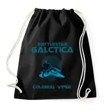 PRINTFASHION BATTLESTARGALACTICA-VIPER - Sportzsák, Tornazsák - Fekete tornazsák