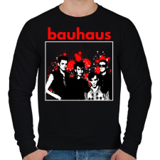 PRINTFASHION bauhaus-stencil - Férfi pulóver - Fekete férfi pulóver, kardigán