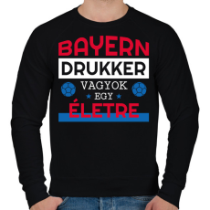 PRINTFASHION Bayern drukker - Férfi pulóver - Fekete