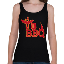 PRINTFASHION BBQ - Női atléta - Fekete női trikó