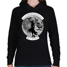 PRINTFASHION Be a witch - Női kapucnis pulóver - Fekete női pulóver, kardigán
