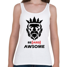 PRINTFASHION Be(ard) Awsome - Női atléta - Fehér