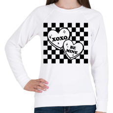 PRINTFASHION Be mine - xoxo - Női pulóver - Fehér