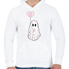 PRINTFASHION Be my Boo - Férfi kapucnis pulóver - Fehér férfi pulóver, kardigán