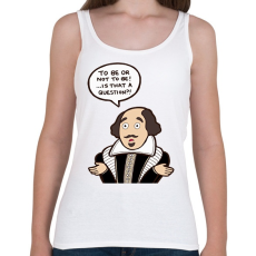 PRINTFASHION Be or not to be - Női atléta - Fehér