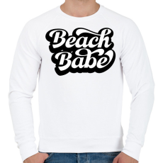 PRINTFASHION Beach Babe - Férfi pulóver - Fehér