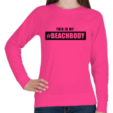 PRINTFASHION #BEACHBODY - Női pulóver - Fukszia női pulóver, kardigán