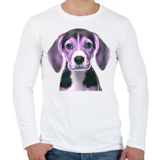 PRINTFASHION beagle - Férfi hosszú ujjú póló - Fehér