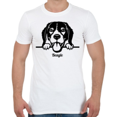 PRINTFASHION Beagle - Férfi póló - Fehér