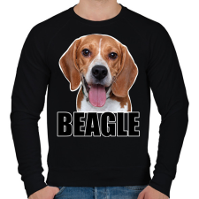 PRINTFASHION beagle - Férfi pulóver - Fekete férfi pulóver, kardigán