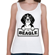 PRINTFASHION Beagle - Női atléta - Fehér