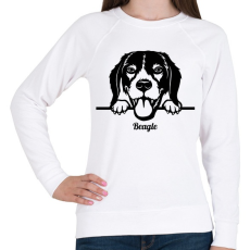 PRINTFASHION Beagle - Női pulóver - Fehér