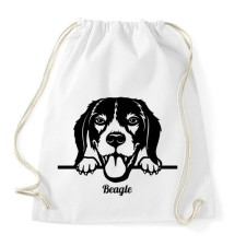 PRINTFASHION Beagle - Sportzsák, Tornazsák - Fehér tornazsák