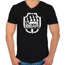 PRINTFASHION BEAR - Escape from Tarkov - Férfi V-nyakú póló - Fekete férfi póló